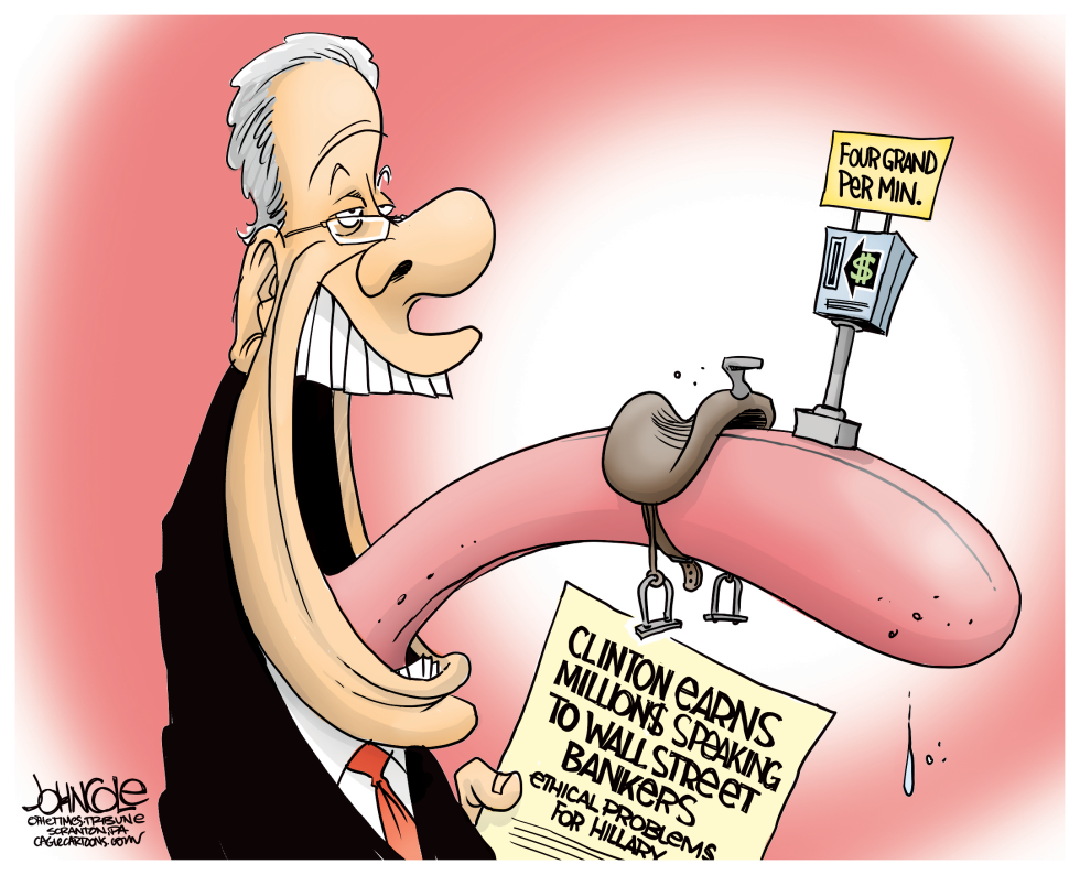 Clinton speaking fees COLOR