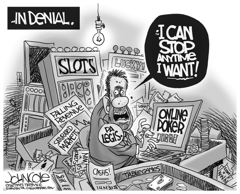 LOCAL PA -- The problem gambler BW