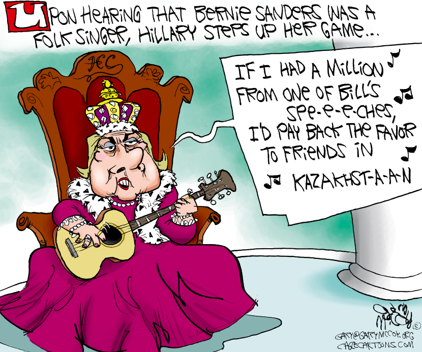Queen Hillary Folk Singer COLOR
