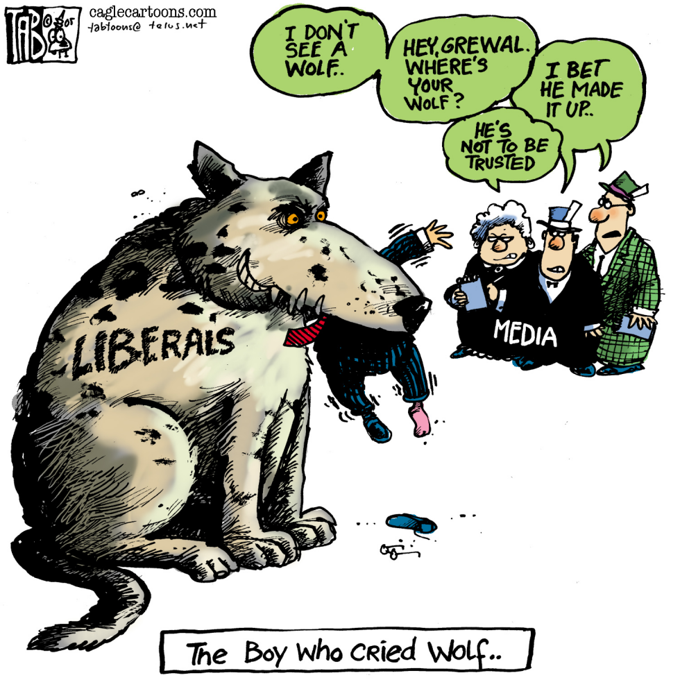 CANADA The boy who cried wolf COLOUR