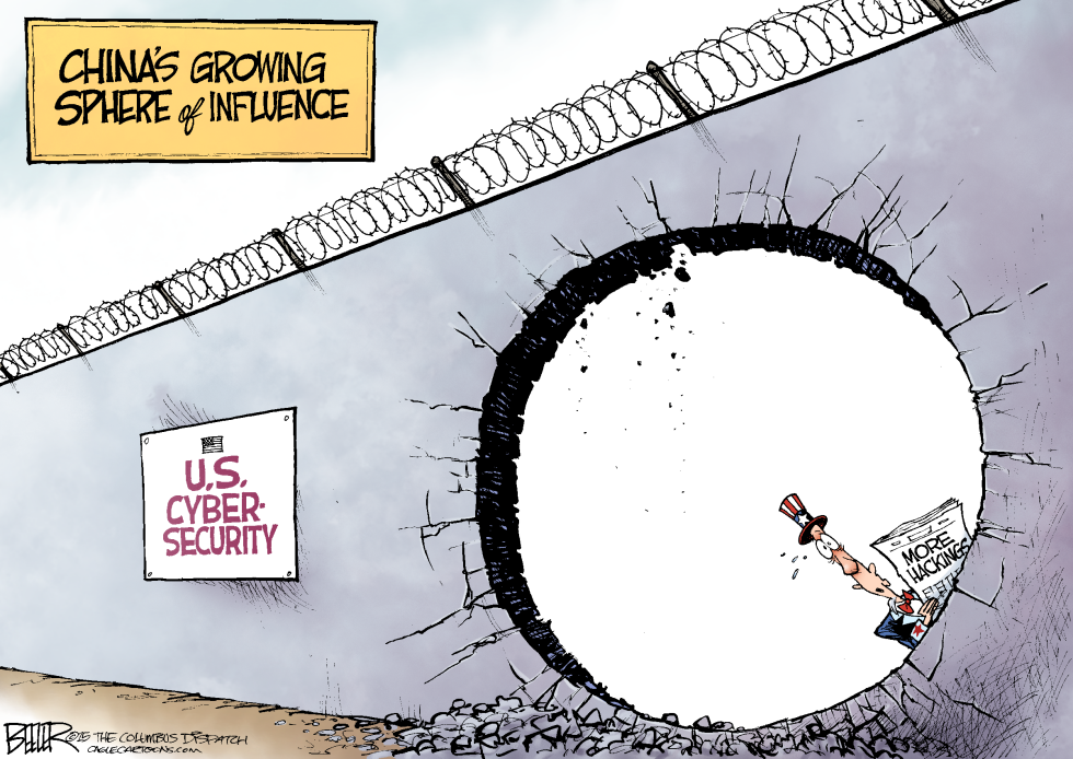  HACKING HOLE by Nate Beeler