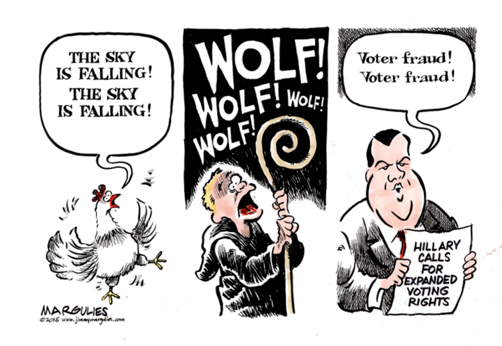 Christie warns of voter fraud color