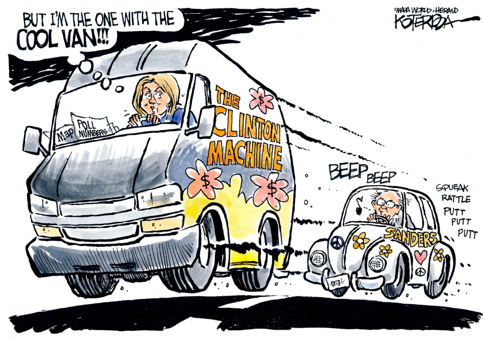  THE CLINTON MACHINE by Jeff Koterba