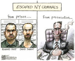 ESCAPEES  by Adam Zyglis