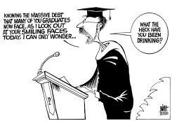 GRADUATION 2015, B/W by Randy Bish
