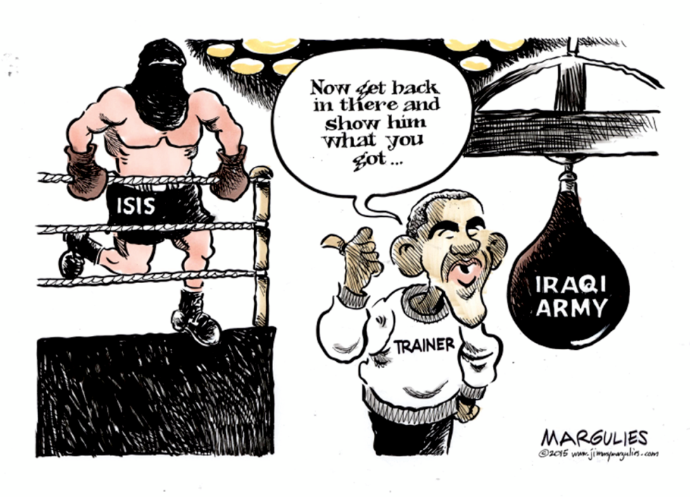 ISIS and Iraqi Army color