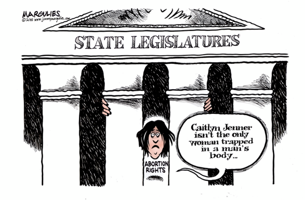 Abortion restrictions color