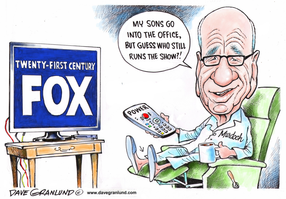  MURDOCH SITS BACK by Dave Granlund