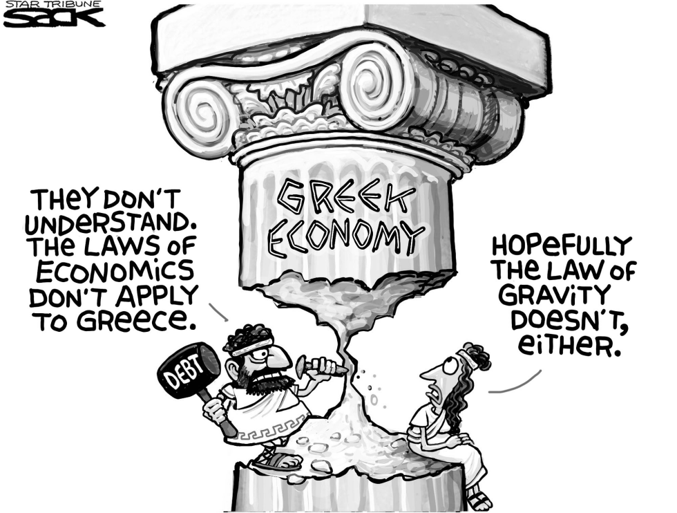  GREECE DEBT by Steve Sack