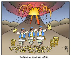 BAILANDO AL BORDE DEL VOLCáN by Arend Van Dam