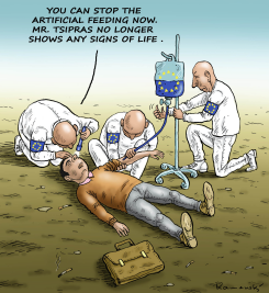 TSIPRAS IS DAED by Marian Kamensky