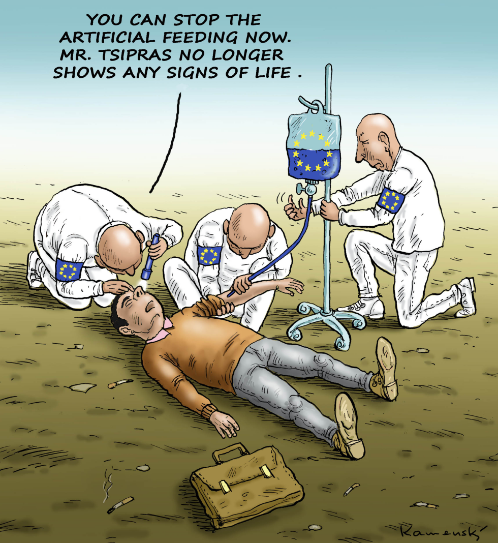Tsipras is daed