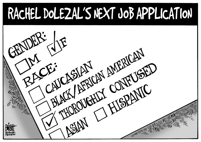 RACHEL DOLEZAL, B/W