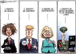 AMERICAN IDENTITIES  by Nate Beeler