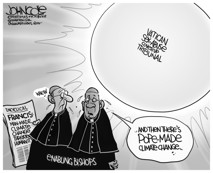 Pope-made climate change BW