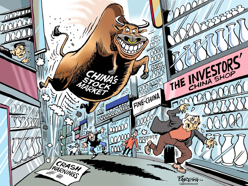  CHINA'S BULL AND CHINA SHOP by Paresh Nath