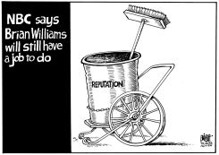 BRIAN WILLIAMS NBC, B/W by Randy Bish