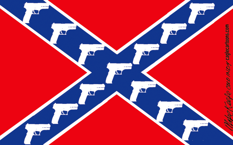 REBEL FLAG  by Mike Keefe