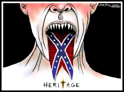 CONFEDERATE FLAG HATEFUL HERITAGE by J.D. Crowe