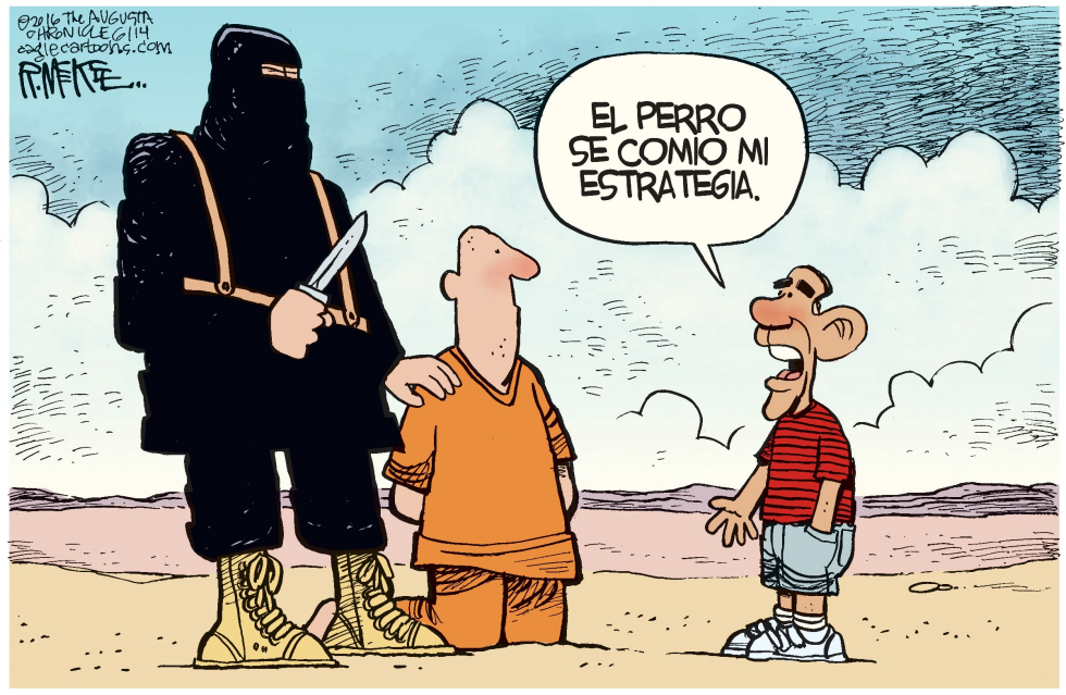  ESTRATEGIA DE OBAMA PARA ISIS  by Rick McKee