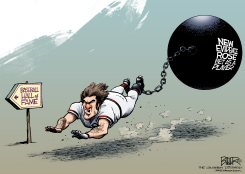 CHARLIE HUSTLE  by Nate Beeler