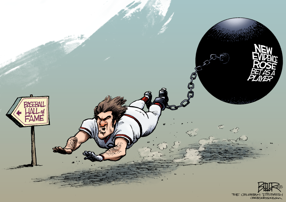  CHARLIE HUSTLE by Nate Beeler