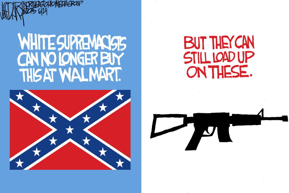 Walmart bars "Stars and Bars"
