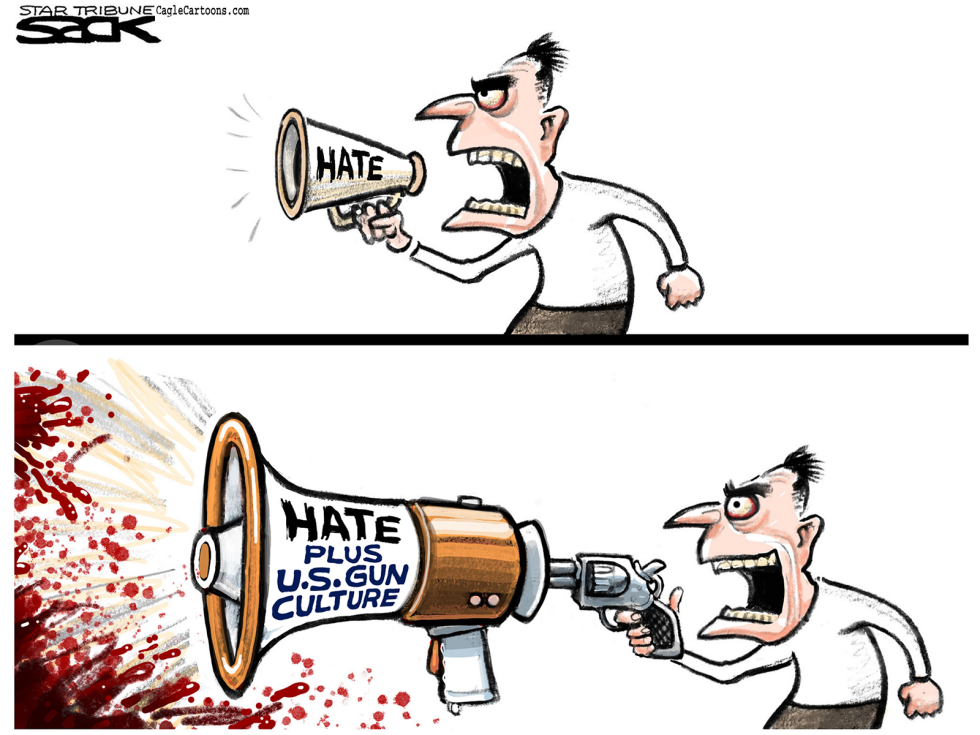 Hate plus Guns COLOR