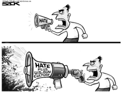 HATE PLUS GUNS  by Steve Sack