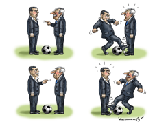  TSIPRAS AND JUNCKER  by Marian Kamensky