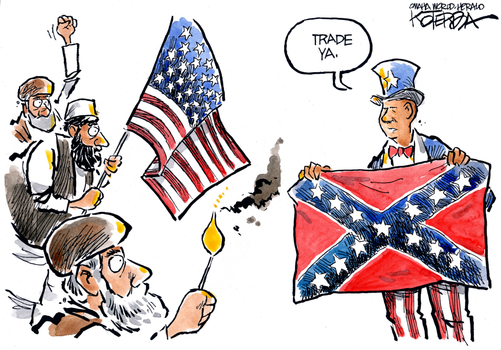  FLAG BURNING by Jeff Koterba