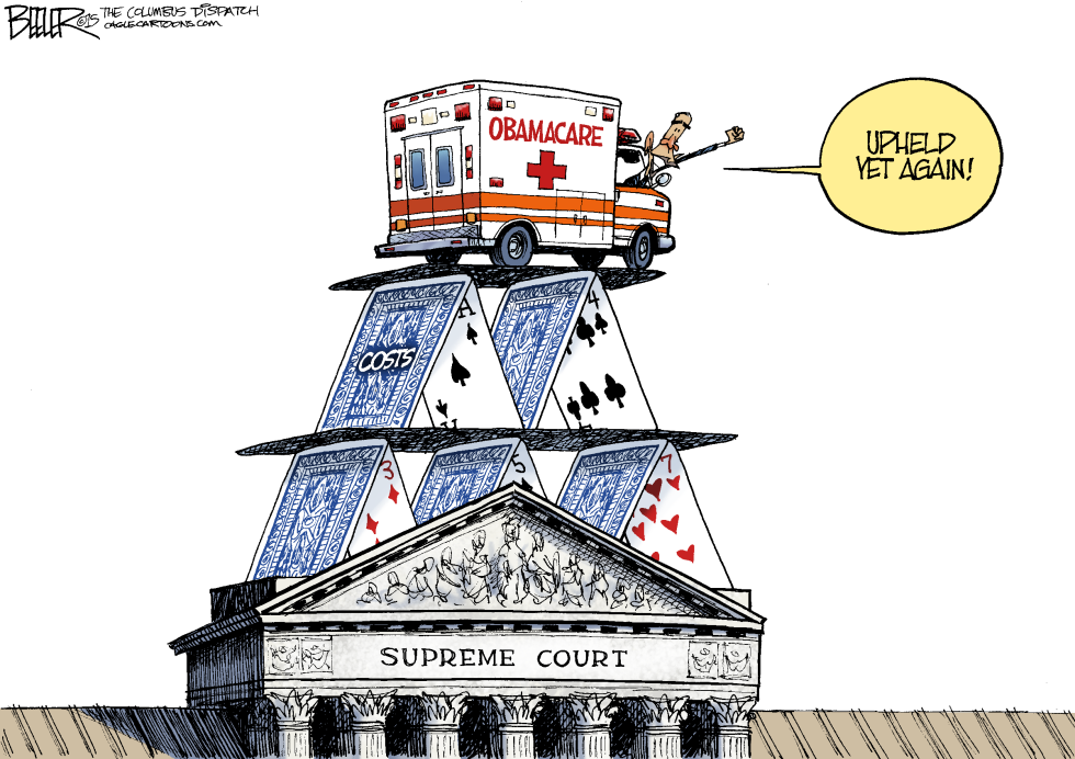  OBAMACARE UPHELD by Nate Beeler