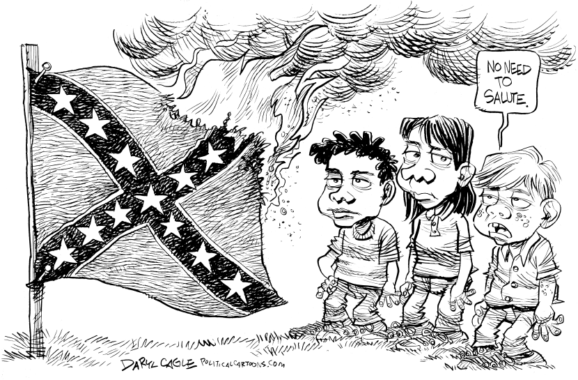 No Saluting the Confederate Flag