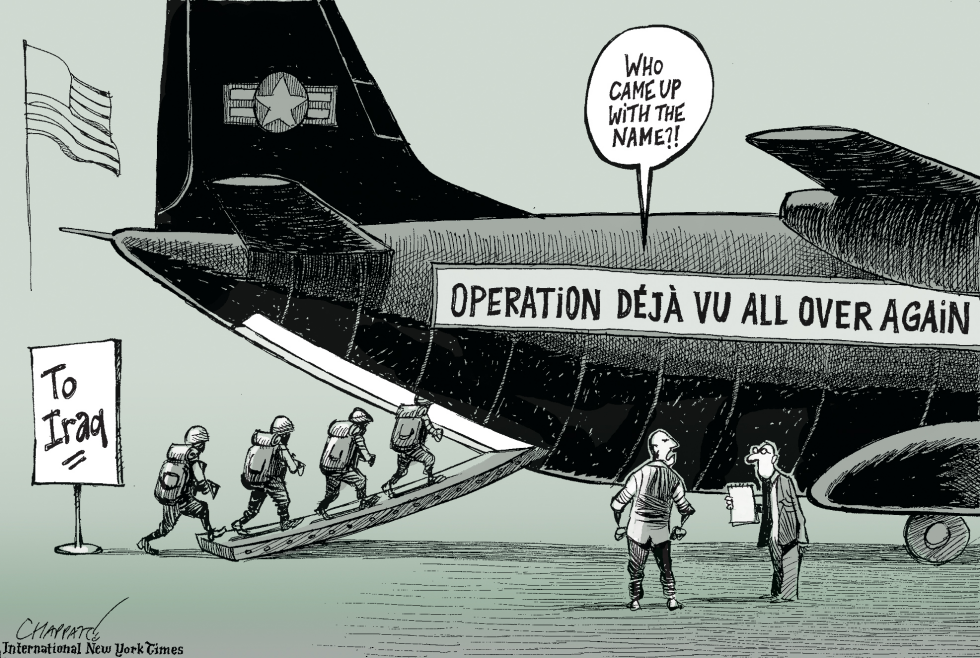  MORE US ADVISERS IN IRAQ by Patrick Chappatte