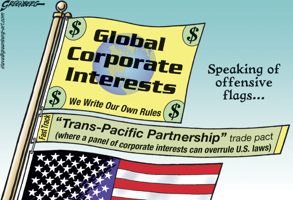 Offensive corporate flags