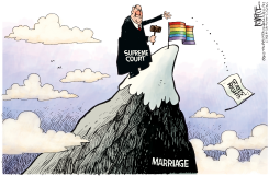 GAY MARRIAGE  by Rick McKee