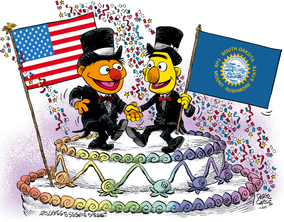  SOUTH DAKOTA MARRIAGE EQUALITY CELEBRATION by Daryl Cagle