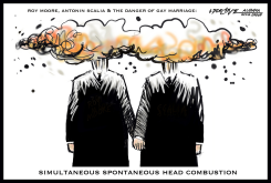 ROY MOORE/ANTONIN SCALIA HEADS EXPLODE by J.D. Crowe