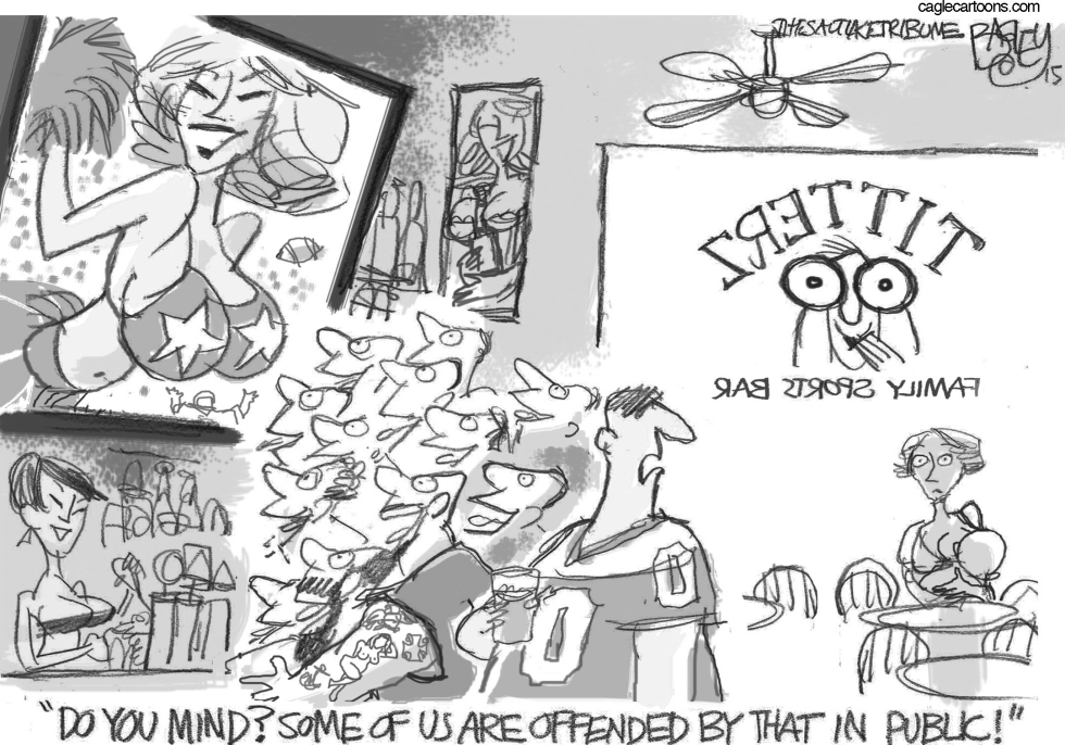  BREASTFEEDING IN PUBLIC by Pat Bagley