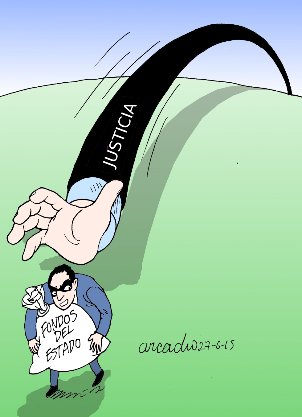  EL LARGO BRAZO DE LA JUSTICIA by Arcadio Esquivel