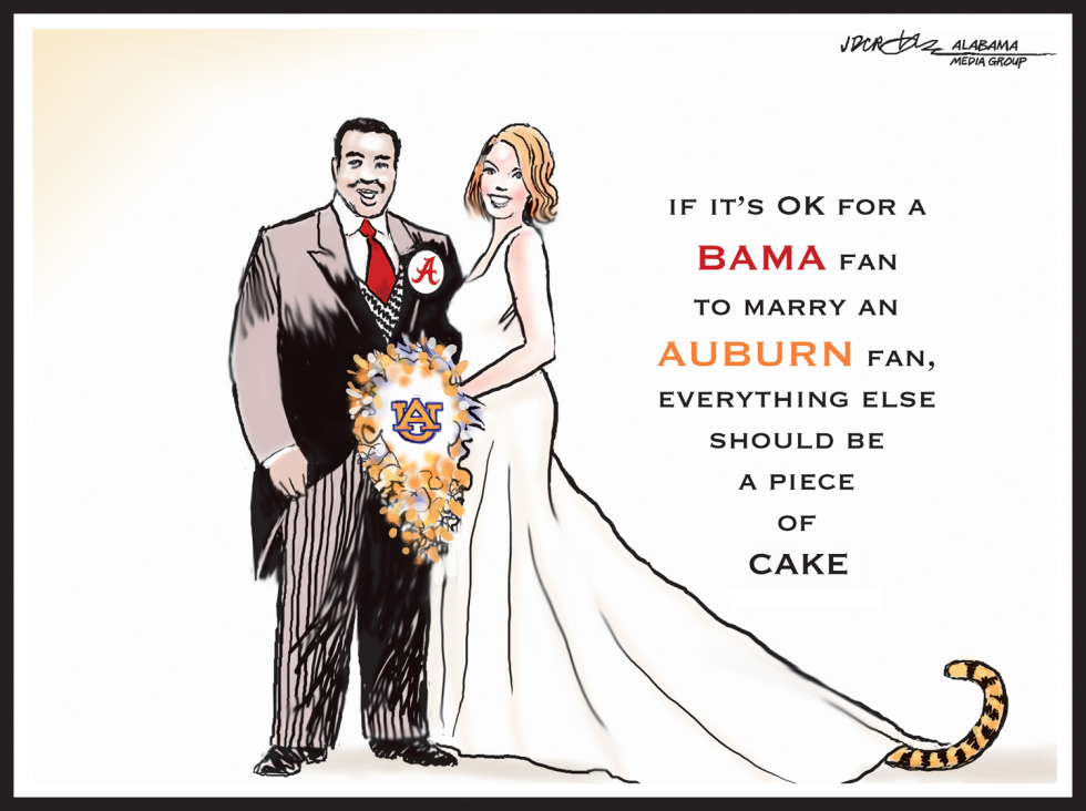 Alabama/Auburn marriage