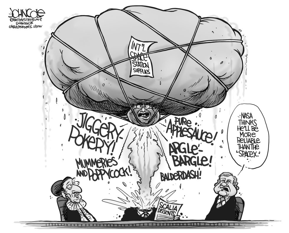 Scalia blasts off BW
