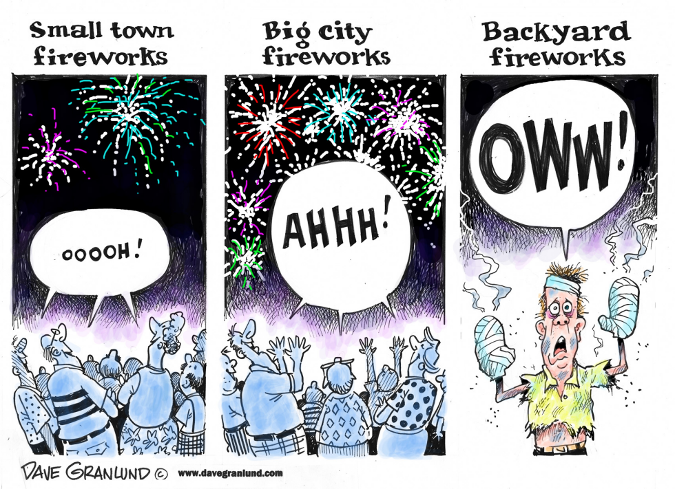 Fireworks reactions