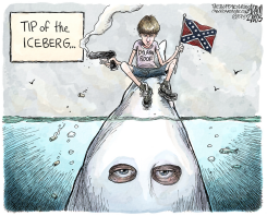 DYLANN ROOF  by Adam Zyglis