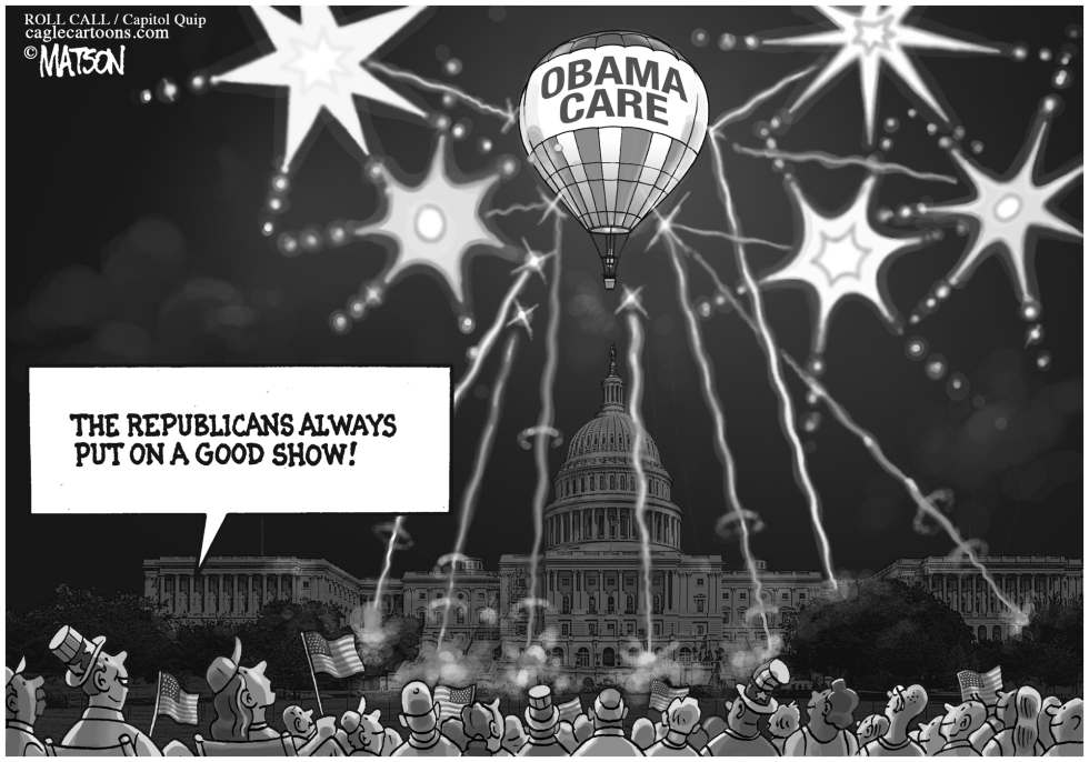 Republican Anti-Obamacare Fireworks Show
