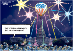 REPUBLICAN ANTI-OBAMACARE FIREWORKS SHOW by R.J. Matson