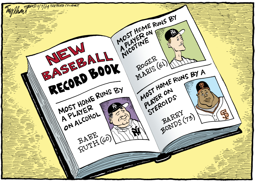  NEW BASEBALL RECORD BOOK by Bob Englehart