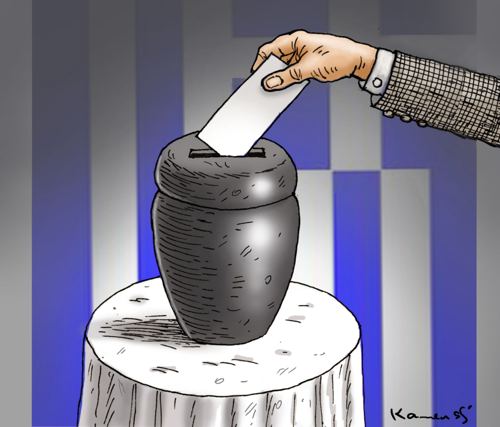 Last voting in Greece