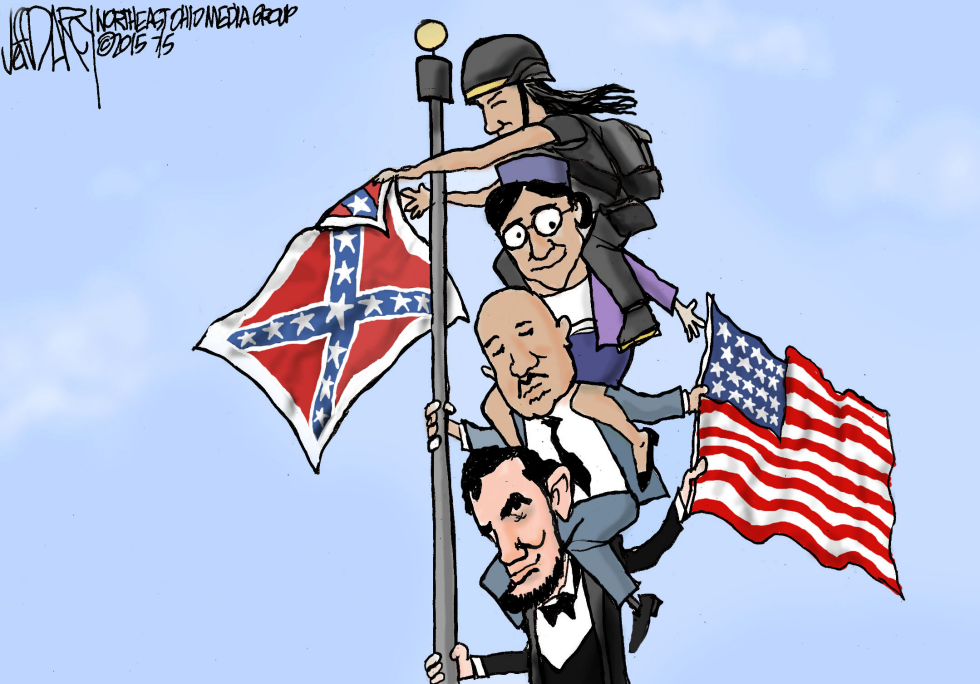 Confederate flag taken down
