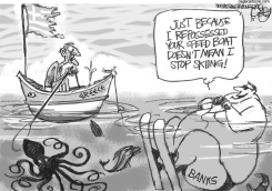 GREECE BURDEN  by Pat Bagley